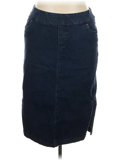 Pre-owned Jessica London Denim Skirt In Blue