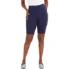 Jessica London Everyday Stretch Cotton Bike Short In Blue