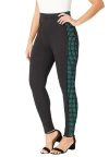 Jessica London Everyday Stretch Cotton Legging In Black