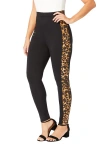 Jessica London Everyday Stretch Cotton Legging In Multi