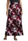 Jessica London Everyday Stretch Knit Maxi Skirt In Multi