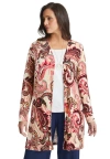 Jessica London Everyday Stretch Knit Open Front Cardigan In Multi