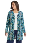Jessica London Everyday Stretch Knit Open Front Cardigan In Multi