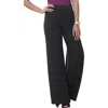 Jessica London Everyday Stretch Knit Wide Leg Pant In Black