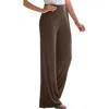 Jessica London Everyday Stretch Knit Wide Leg Pant In Brown