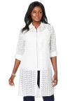 Jessica London Eyelet Mega Tunic In White