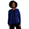Jessica London Fine Gauge Cardigan In Blue
