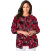 Jessica London Fine Gauge Cardigan In Brown