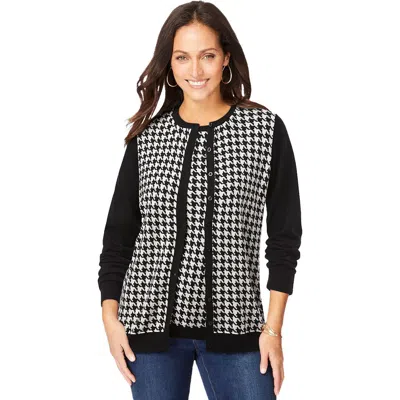 Jessica London Fine Gauge Cardigan In Multi