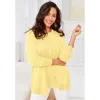 Jessica London Fine Gauge Cardigan In Yellow