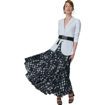 Jessica London Flowing Crinkled Maxi Skirt In Multi