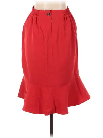 Pre-owned Jessica London Formal Skirt In Red
