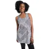 Jessica London Georgette Tunic Tank In Gray