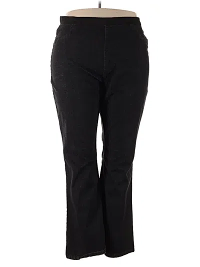 Pre-owned Jessica London Jeggings In Black
