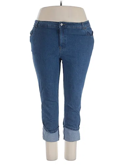 Pre-owned Jessica London Jeggings In Blue