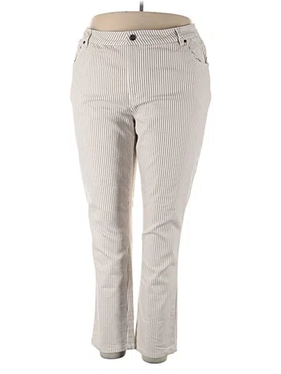 Pre-owned Jessica London Jeggings In White