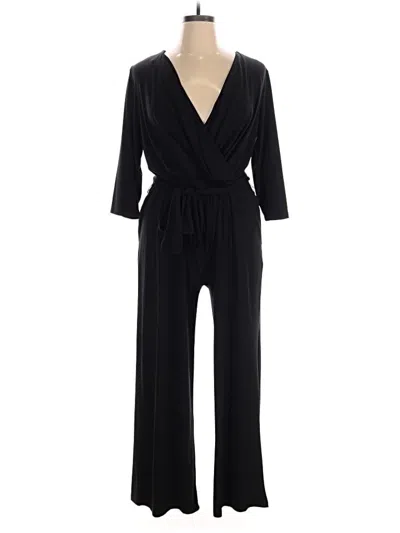 Pre-owned Jessica London Jumpsuit In Black