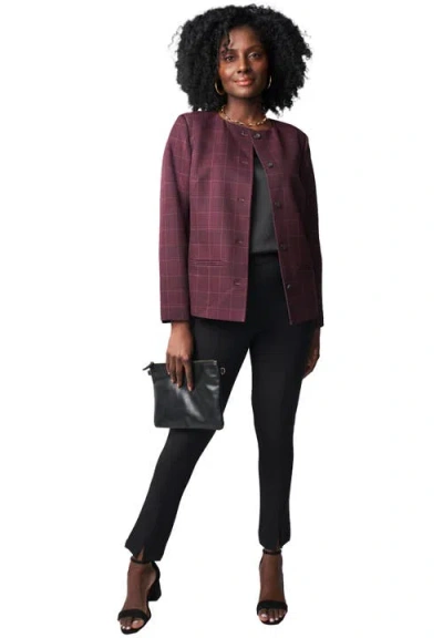 Jessica London Lady Jacket In Burgundy