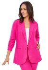 Jessica London Linen Blazer In Pink