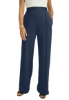 Jessica London Perfectease Wide Leg Pant In Blue