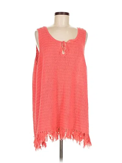 Pre-owned Jessica London Poncho In Orange