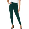 Jessica London Ponte Legging In Green