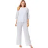 Jessica London Popover Lace Jumpsuit In White