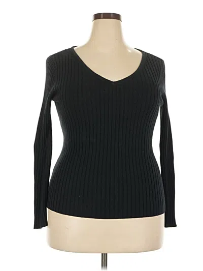 Pre-owned Jessica London Pullover Sweater In Black