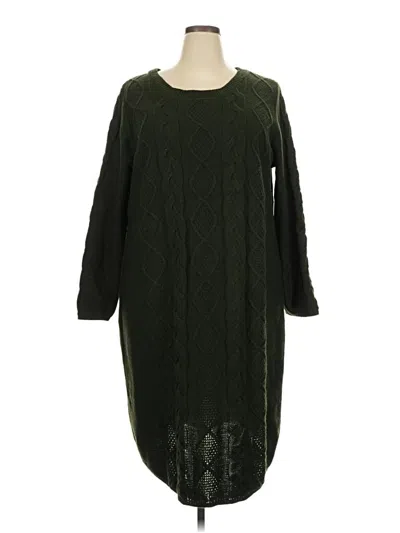 Pre-owned Jessica London Pullover Sweater In Green