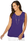 Jessica London Scoop-neck Sweater Tank