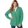 Jessica London Shaker Blazer In Green