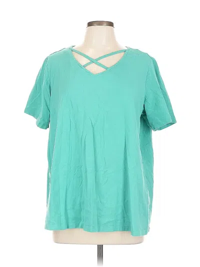 Pre-owned Jessica London Short Sleeve T-shirt In Blue