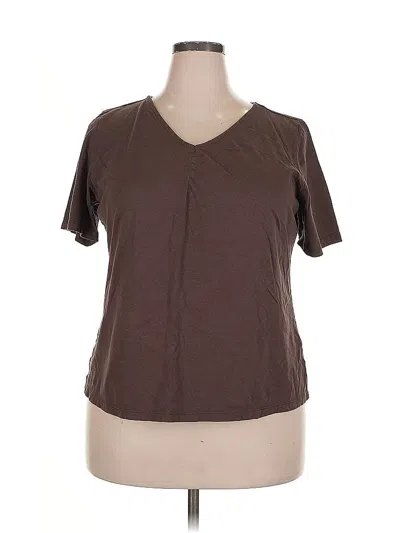 Pre-owned Jessica London Short Sleeve T-shirt In Brown