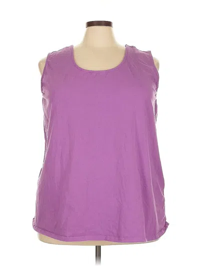 Pre-owned Jessica London Sleeveless T-shirt In Purple