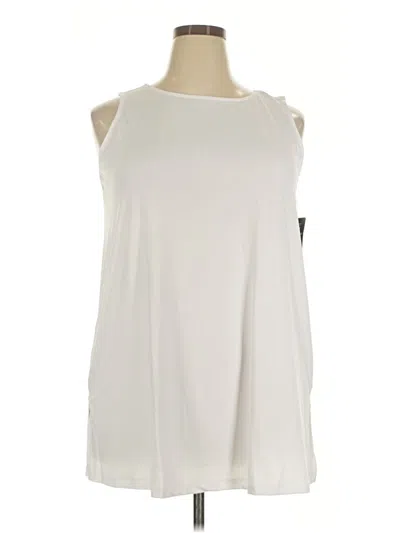 Pre-owned Jessica London Sleeveless T-shirt In Ivory