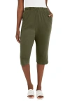 Jessica London Soft Ease Capri In Green