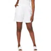Jessica London Soft Ease Knit Shorts In White