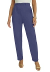 Jessica London Soft Ease Straight Leg Pant In Blue