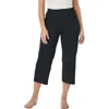 Jessica London Soft Ease Wide Crop In Black