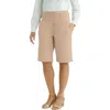 Jessica London Stretch Chino Short In Neutral
