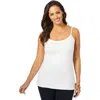 Jessica London Stretch Cotton Cami In White