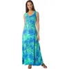 Jessica London Stretch Cotton Tank Maxi Dress In Multi