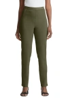 Jessica London Stretch Denim Straight-leg Jegging In Green