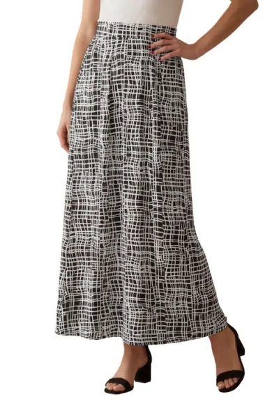 Jessica London Stretch Knit Maxi Skirt In Multi