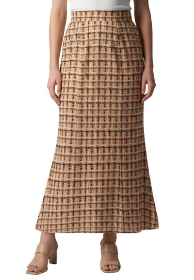 Jessica London Stretch Knit Maxi Skirt In Multi