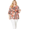 Jessica London Stretch Knit Swing Tunic In Multi