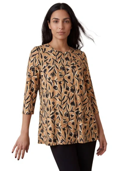 Jessica London Stretch Knit Swing Tunic In Multi