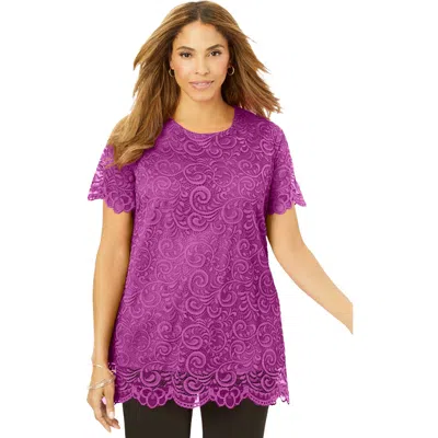 JESSICA LONDON JESSICA LONDON STRETCH LACE TUNIC