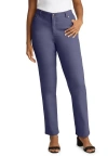 Jessica London True Fit Stretch Denim Straight Leg Jean In Blue