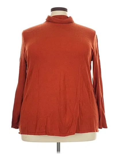 Pre-owned Jessica London Turtleneck Sweater In Orange